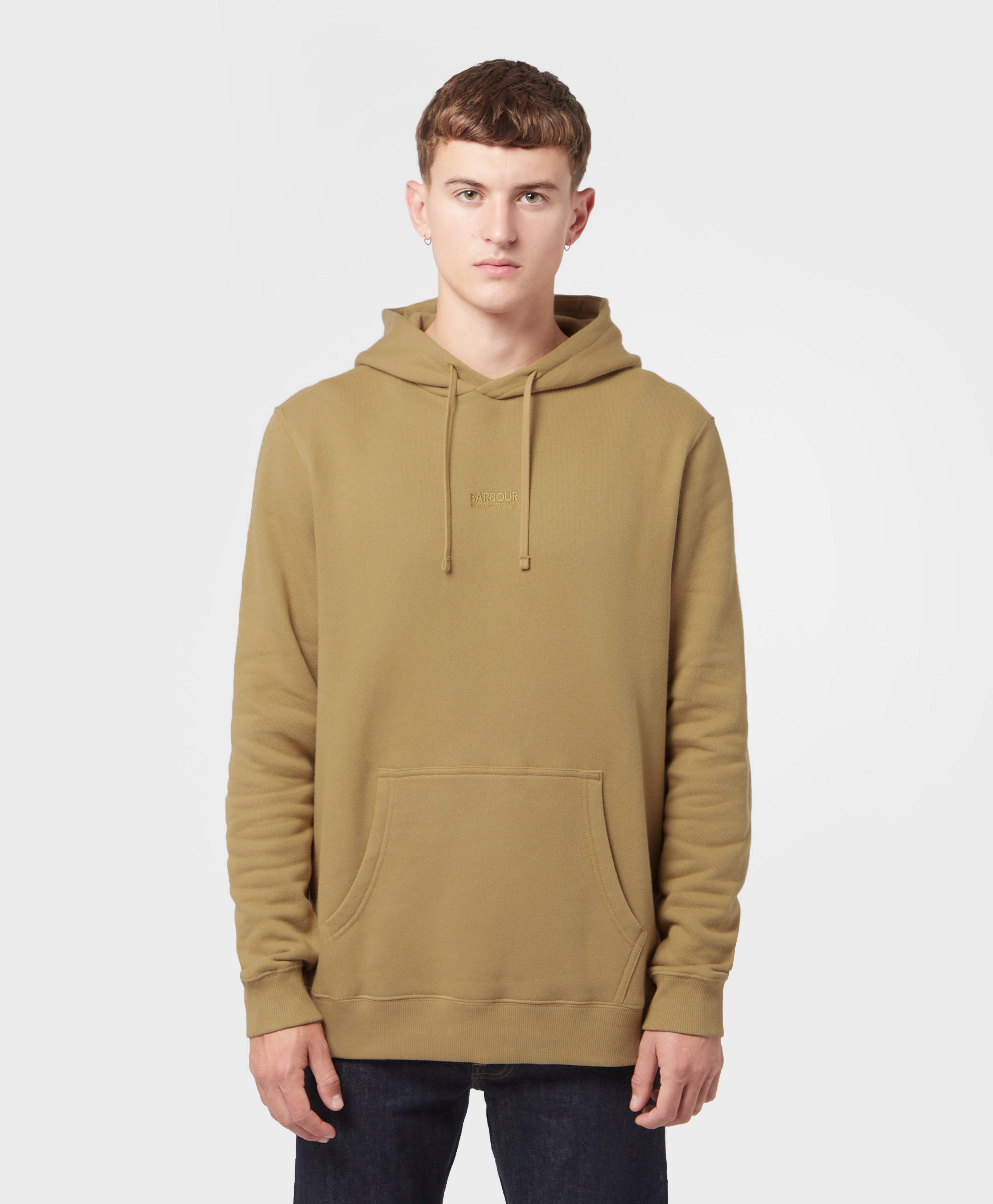 Sam Fender Logo . Brown Barbour International X Sam Fender Logo Hoodie Scotts Menswear