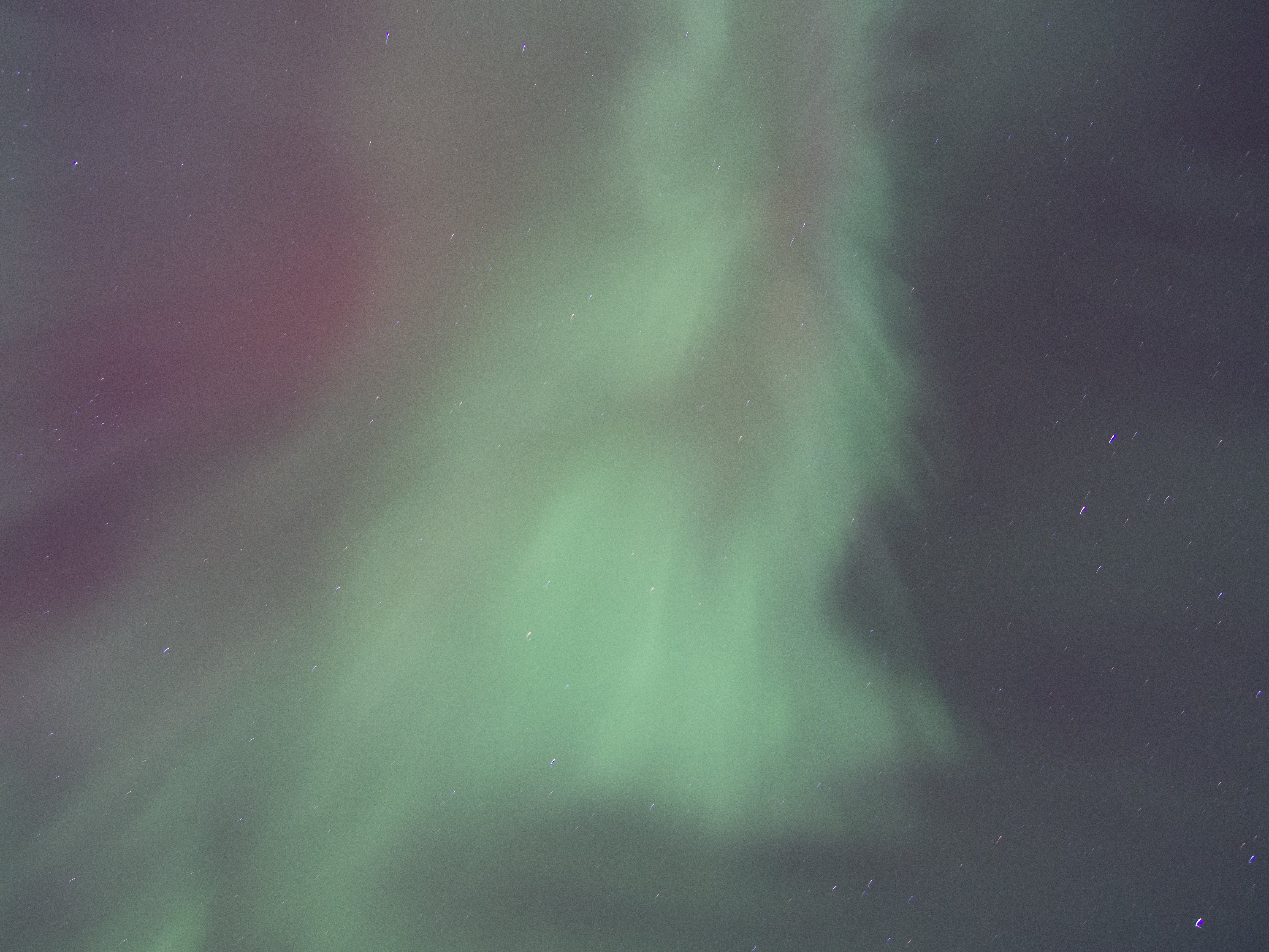 Overhead aurora over the Tanana River, Fairbanks, AK. kP5 02/28/14