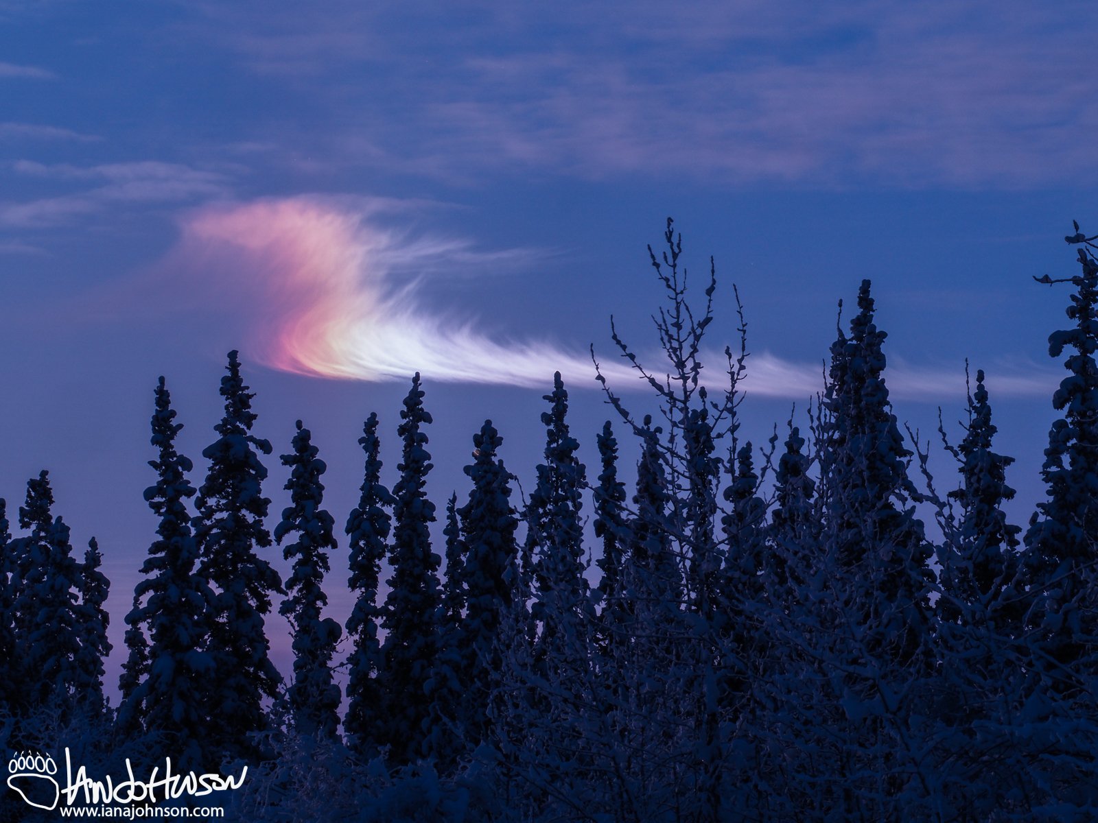 November 16th : A bright portion of sundog in the sky