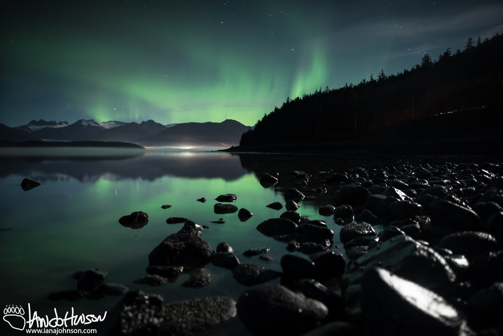 Aurora Borealis, Hoonah, Alaska, Milky Way