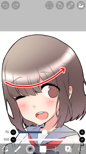 как рисовать волосы в приложении ibispaint x