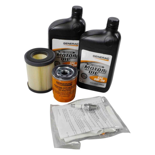 There are many different types of oils that have specific applications for use in lawnmowers. Generac 0j57640ssm Maintenance Kit For 8 Kw 410 Cc Generator Engine With 5w 30 Oil Toolsid Com