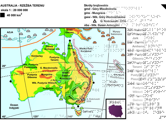 We do this by surrounding our . Map of the Month 06/2014: Atlas of the World for the blind