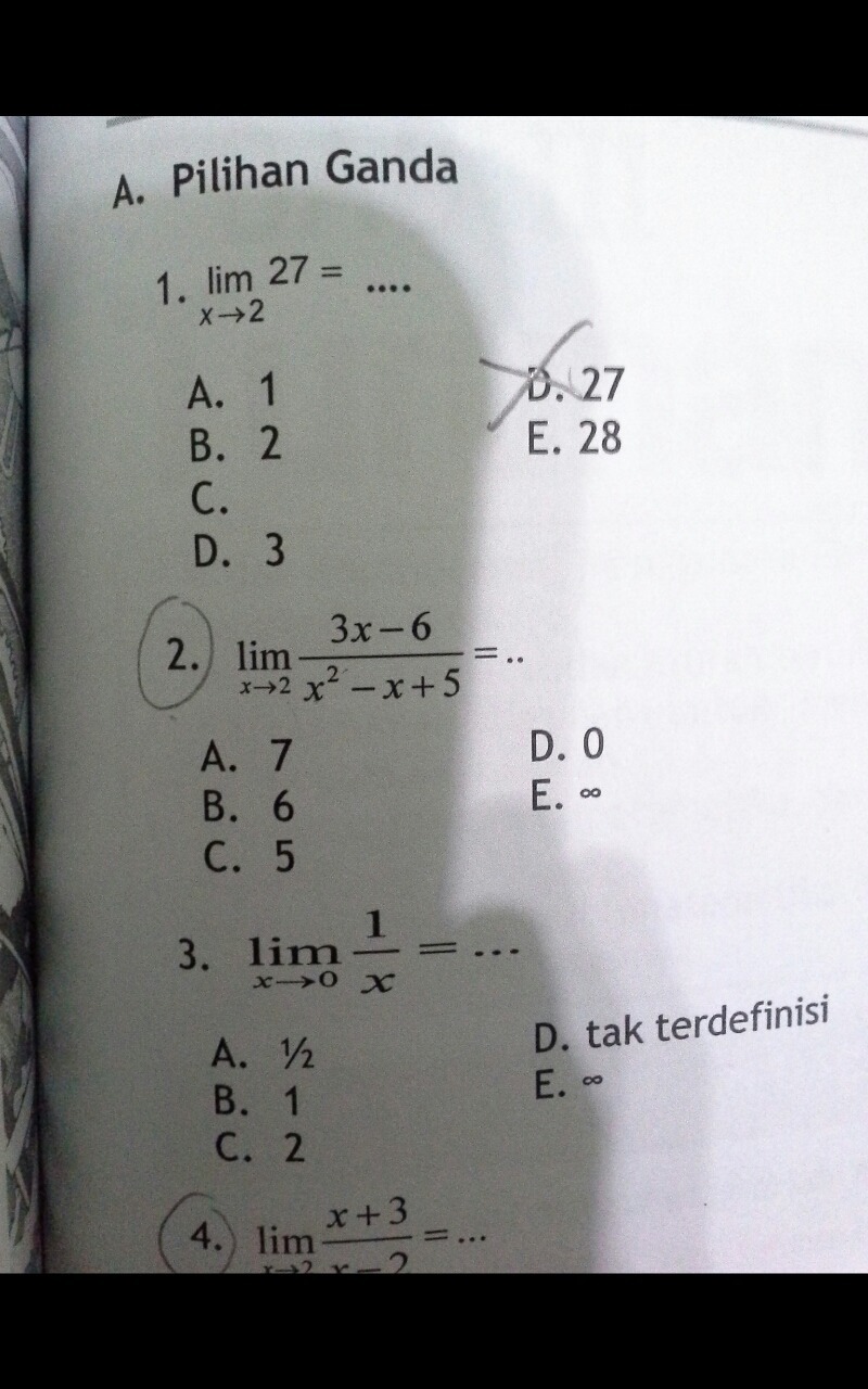 @2020, direktorat sma, direktorat jenderal paud, dikdas dan dikmen. Matematika Kelas 11 Sma Limit Anak Sma Jawab Ini Ya Jawab Ya No 2 Jangan Asal Pakai Cara Ya Kalo Brainly Co Id