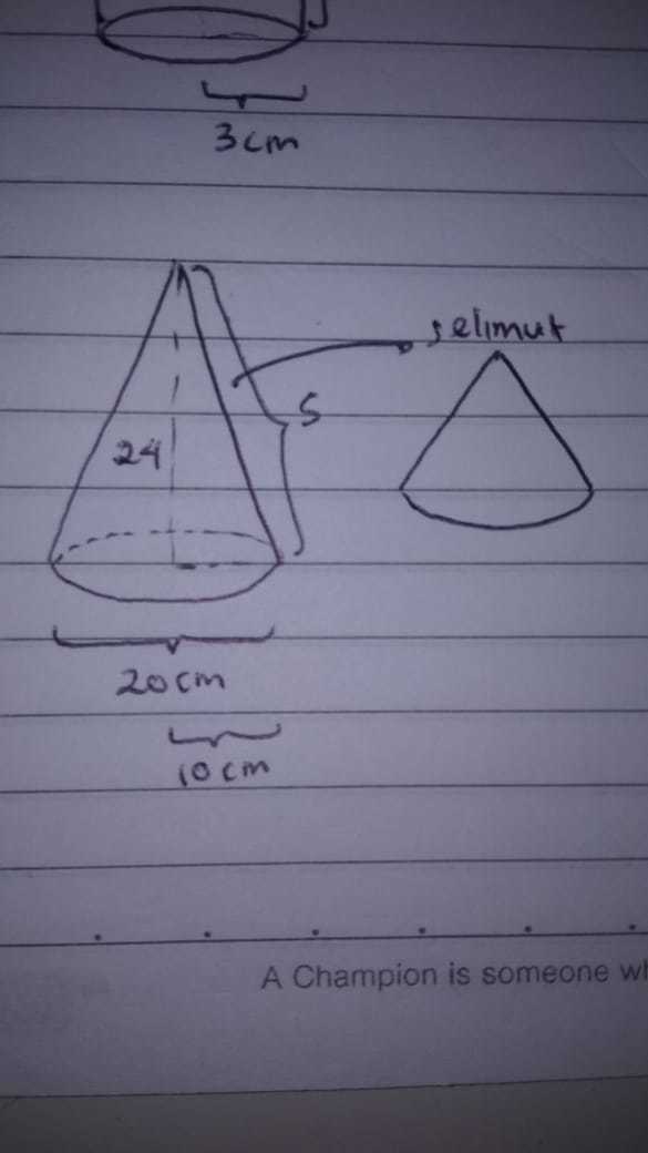 Membuat topi dengan tinggi 16cm dan diameter alas 24cm, maka berapa luas karton yang diperlukan rehan? Verlita Akan Membuat Topi Ulang Tahun Berbentuk Kerucut Terbuat Dari Bahan Karton Karton Yang Brainly Co Id