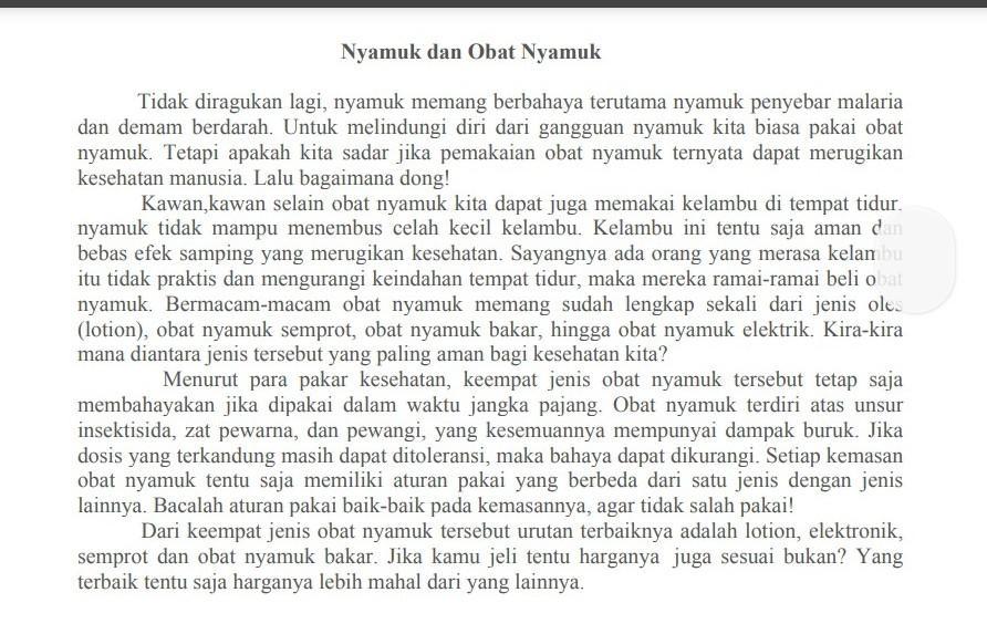 (e) i do really want to forget this bad novel soon. apakah teks tersebut termasuk teks eksplanas? tolong