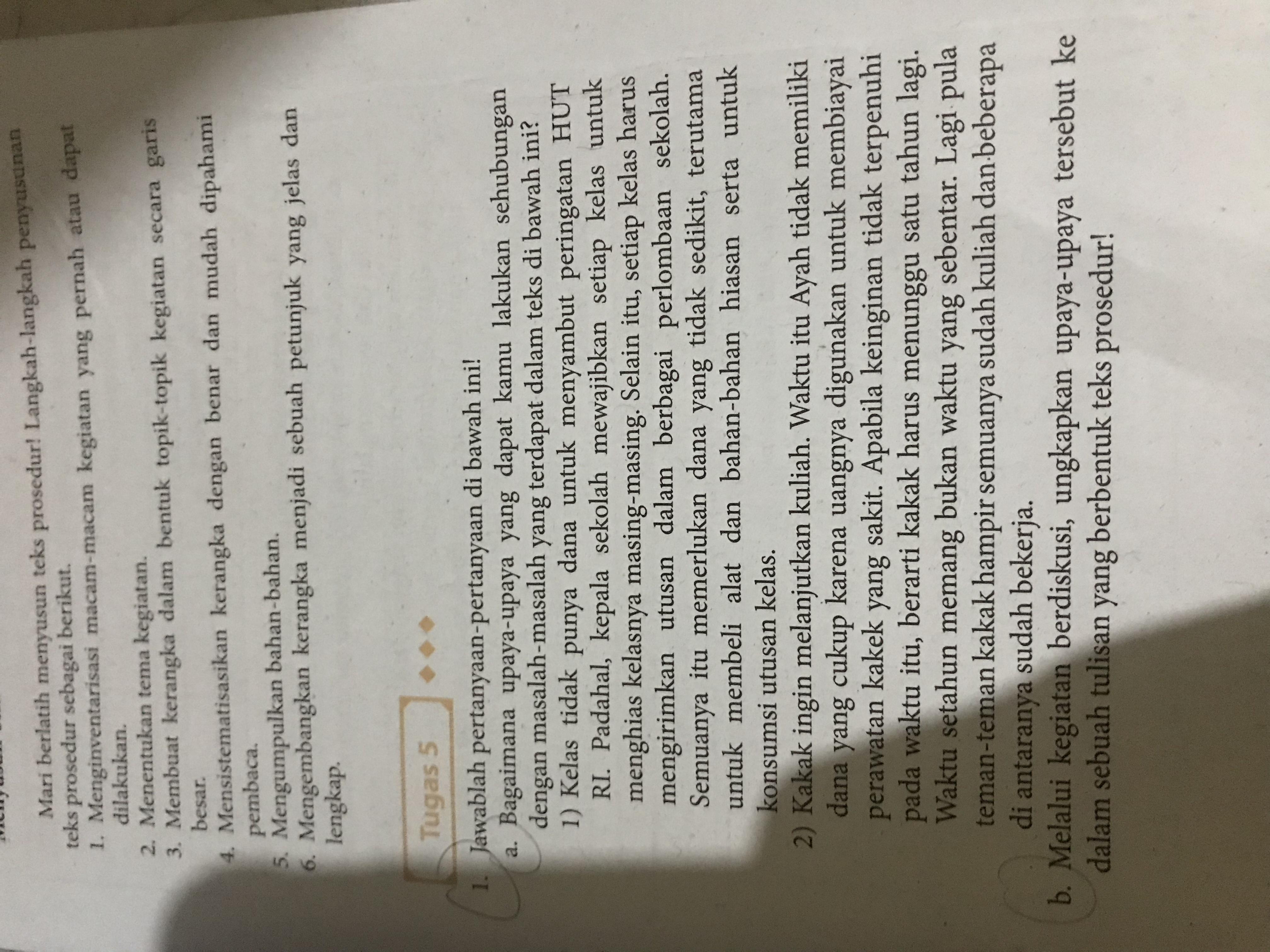 Ungkapkan upaya upaya dari soal A1 & A2 ke dalam sebuah tulisan  berbentuk teks prosedur! - Brainly.co.id