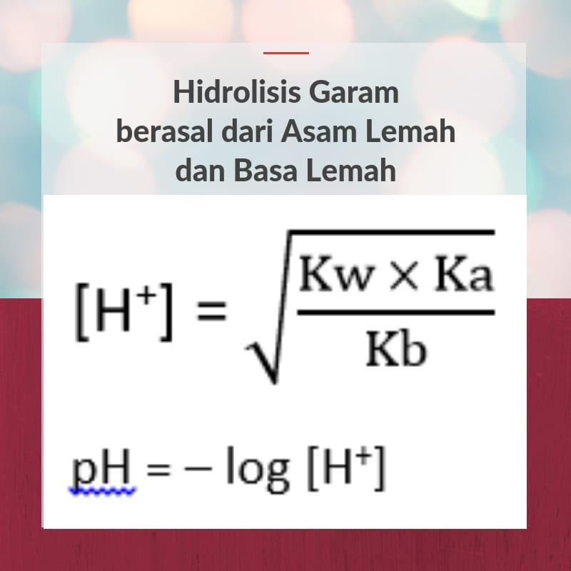 100 mL larutan NH4F 0,1 M. Jika diketahui Kb NH3 = 1,8 x 10^-5 dan Ka HF =  7,2 x 10^-4 maka - Brainly.co.id