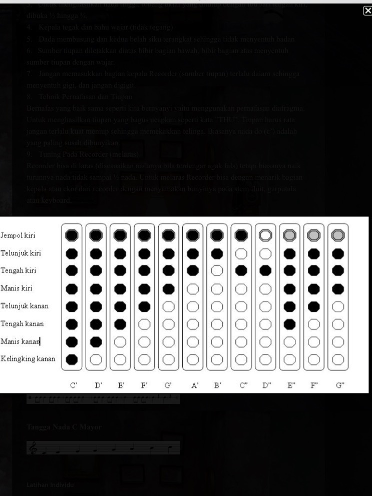 mohon bantuannya cara memainkan recorder dengan nada D E F G A B C D ? -  Brainly.co.id