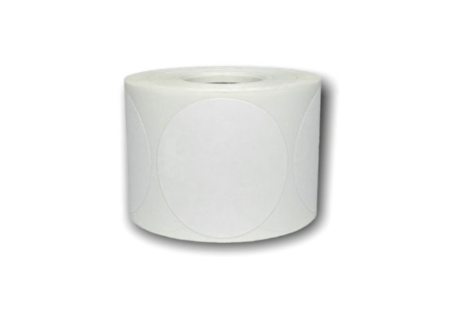 round thermal labels