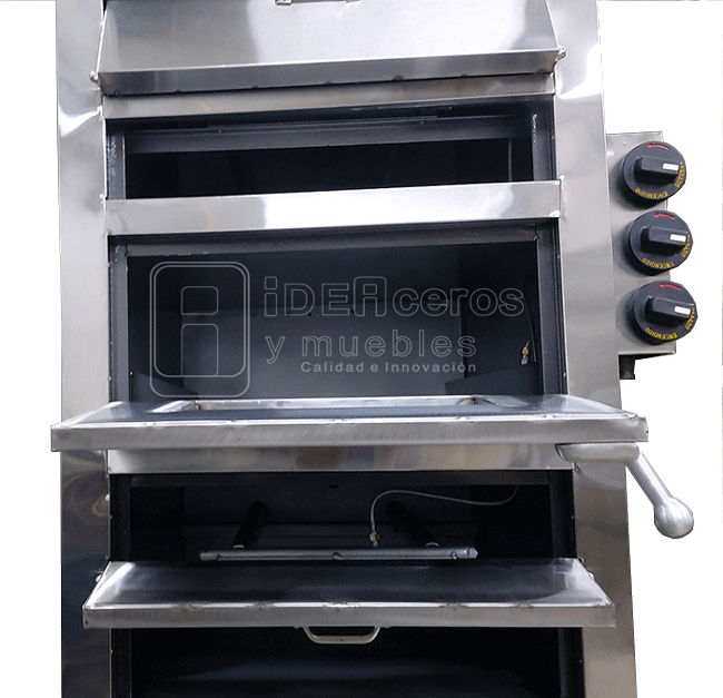 Horno panadería 3 cámaras independientes - IDEACEROS Y MUEBLES