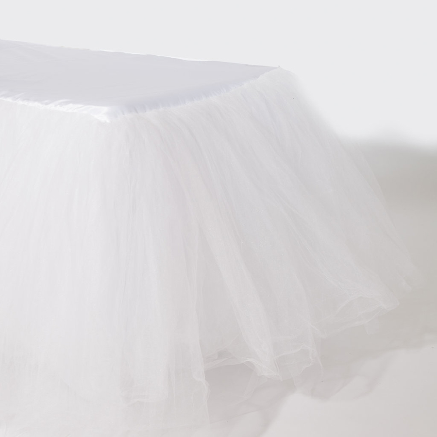 White Tulle - I Do Linens