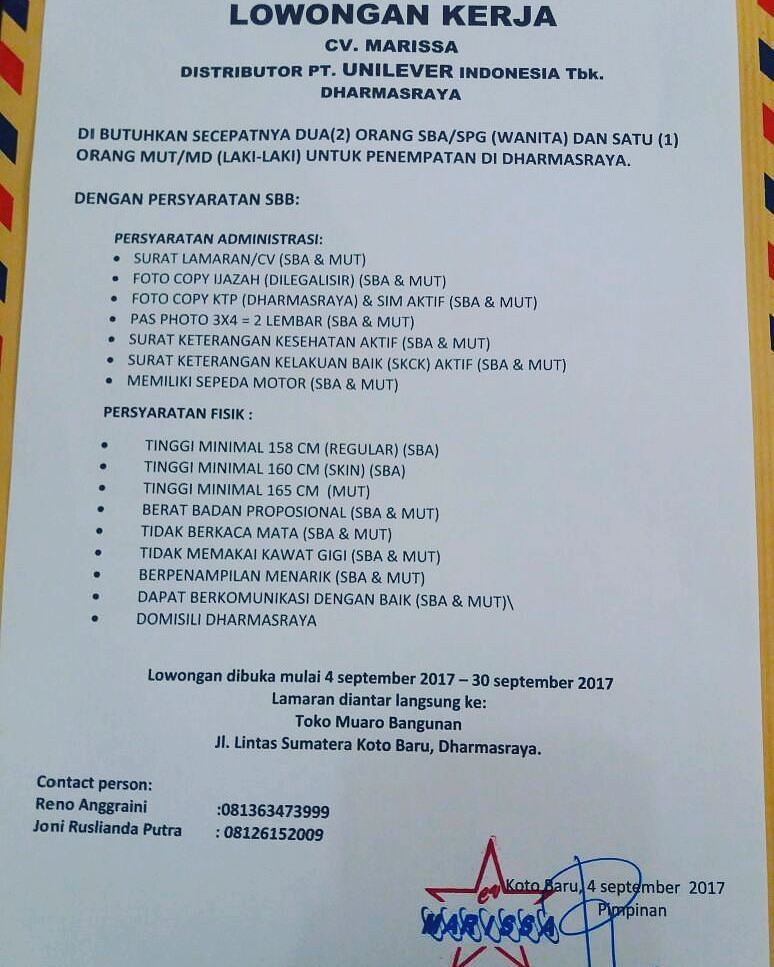 lowongan kerja unilever about pt unilever indonesia tbk. Lowongan Kerja Pt Unilever Indonesia Tbk Dharmasraya September 2017 Loker Lowongan Kerja Cpns Bumn Umum