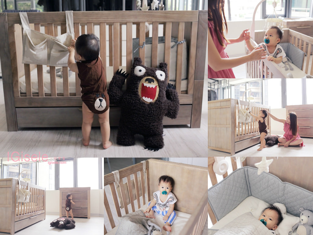[寶寶] 乖乖溫馨的實木新床舖、新衣櫃開箱分享