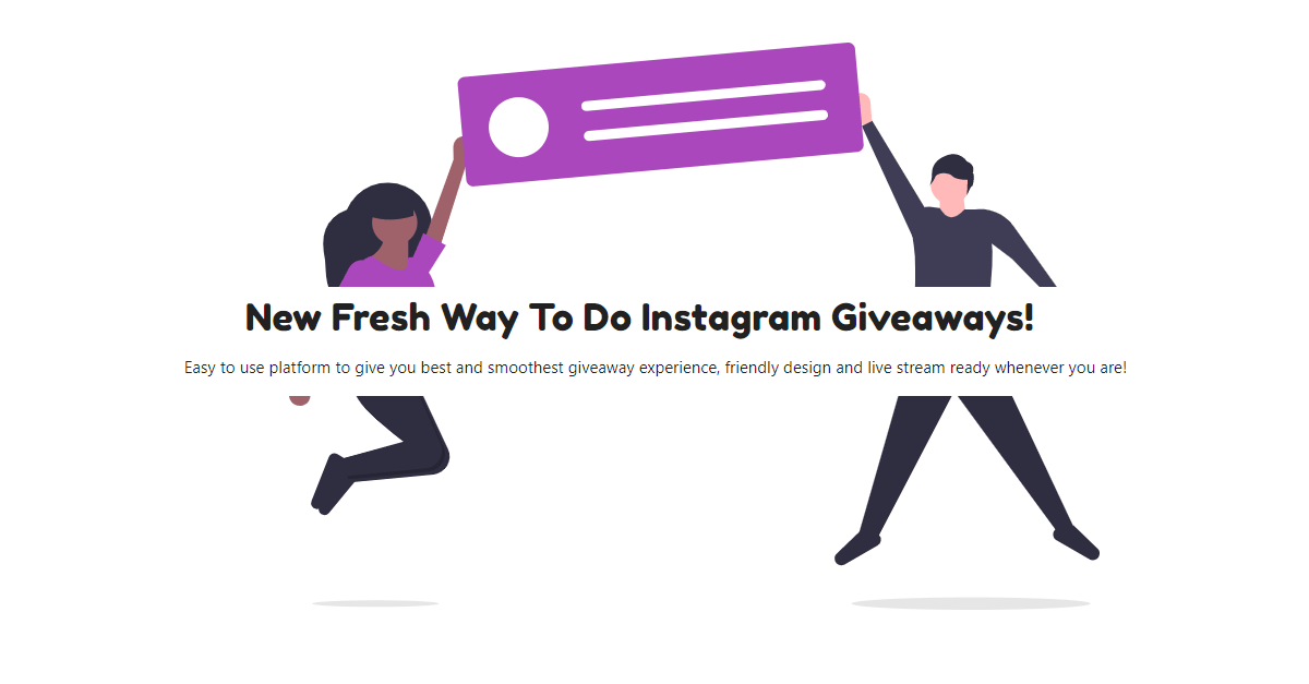 Instagram comment picker is a free tool to pick a random winner for an instagram giveaway, contest, sweepstake or promotion. Giveaway Tool For Instagram No Login Fast And Secure
