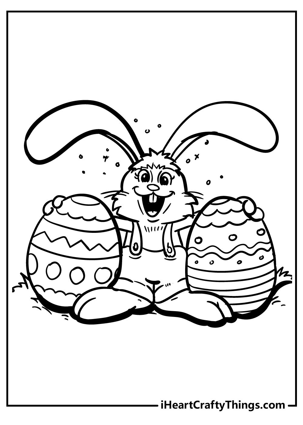 Color your own easter eggs coloring page · 3. 20 Festive Easter Egg Coloring Pages