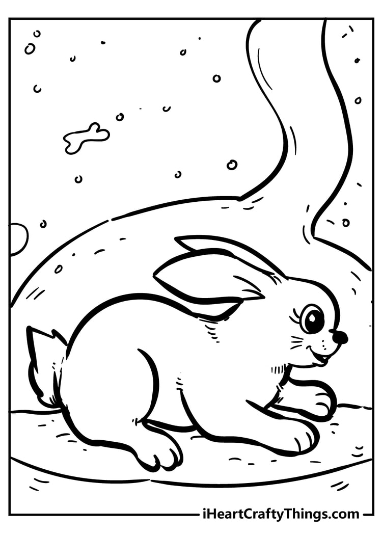 Here is the printable rabbit coloring page for the little learners to color and practice. Original And Sweet Rabbit Coloring Pages Updated 2022