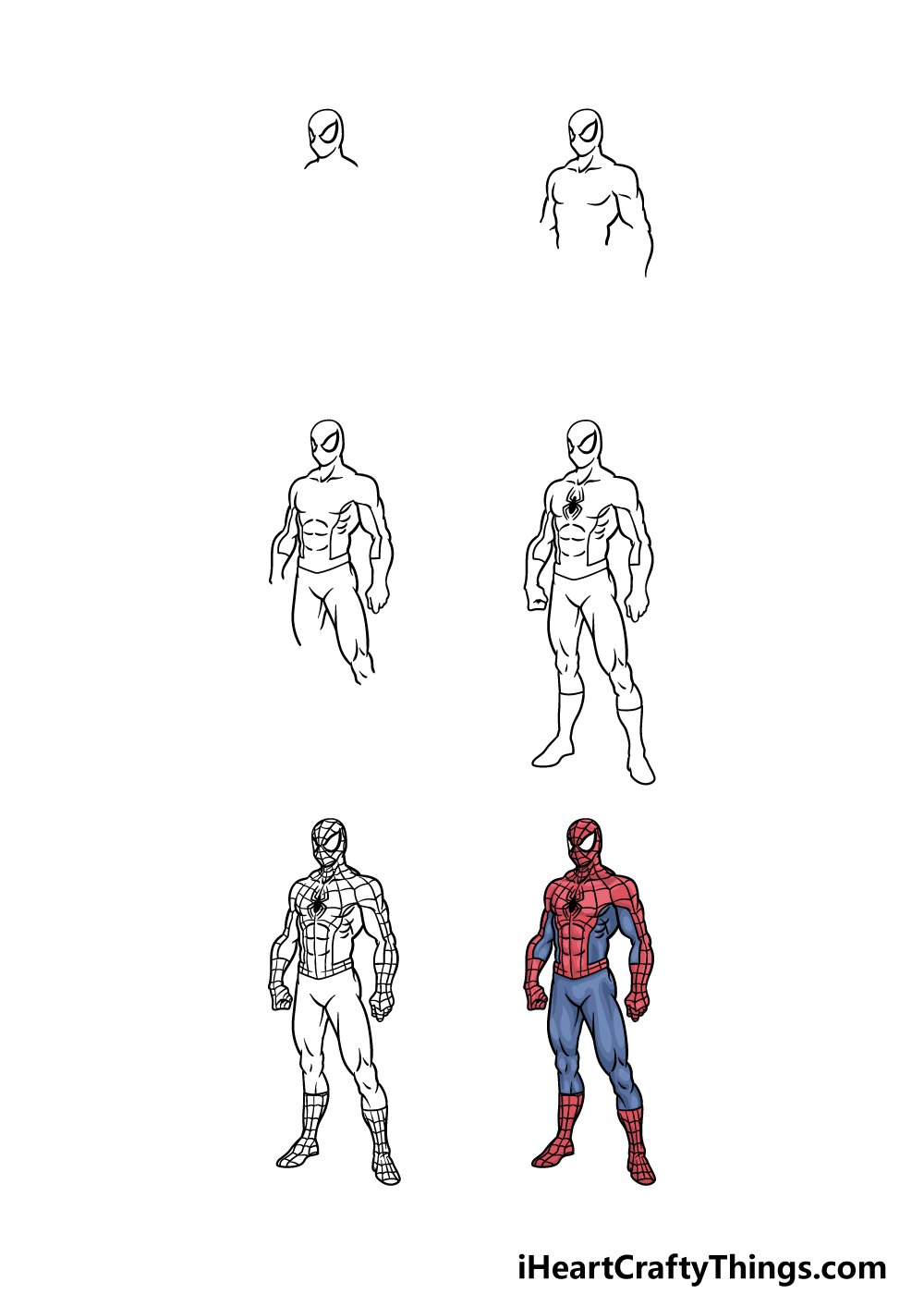 Learn how to draw the spectacular spiderman in this simple step by step narrated video tutorial. Spiderman Drawing How To Draw Spiderman Step By Step