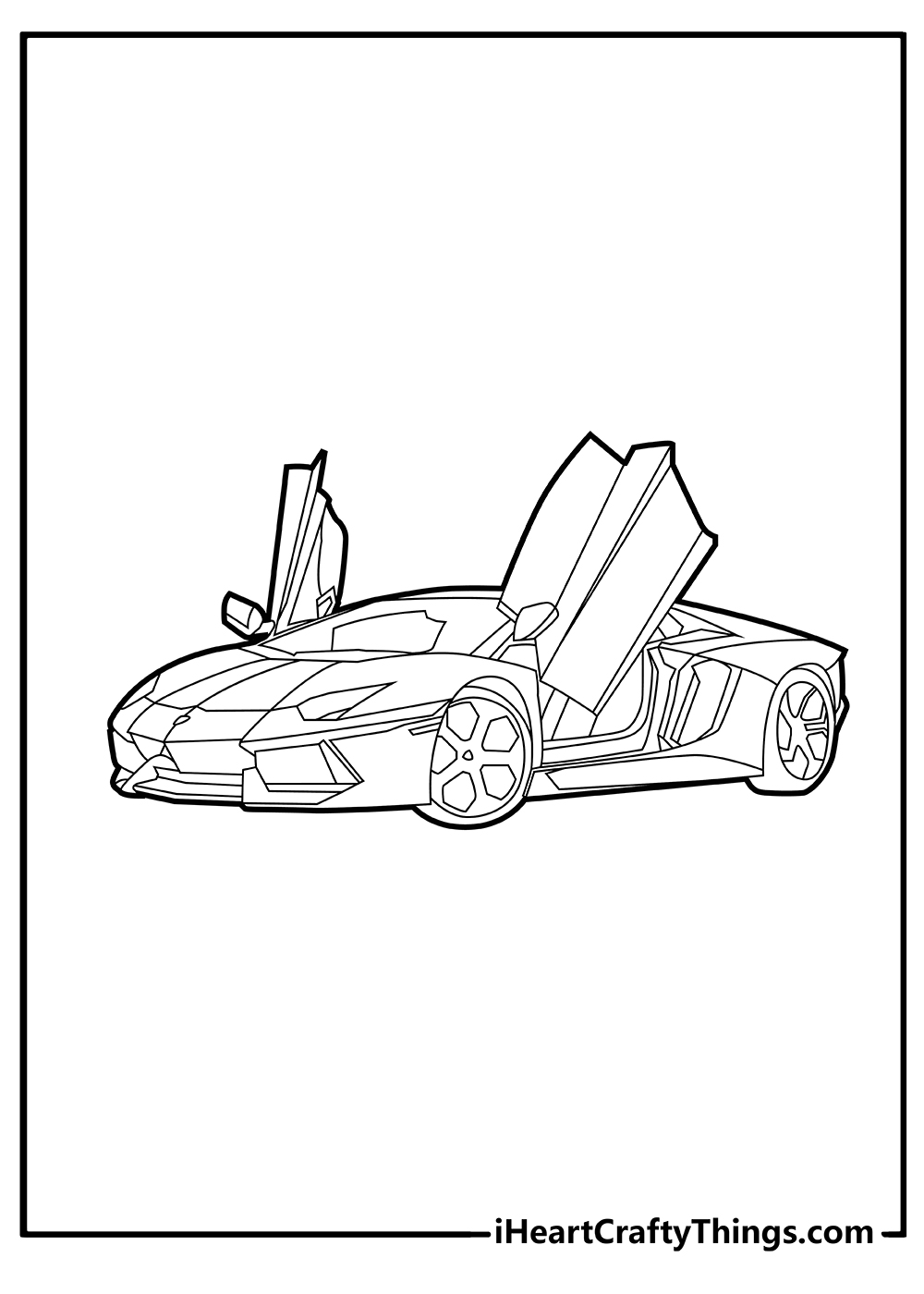 Luxury sports cars for adults & kids season, stylish on amazon.com. Printable Lamborghini Coloring Pages Updated 2022