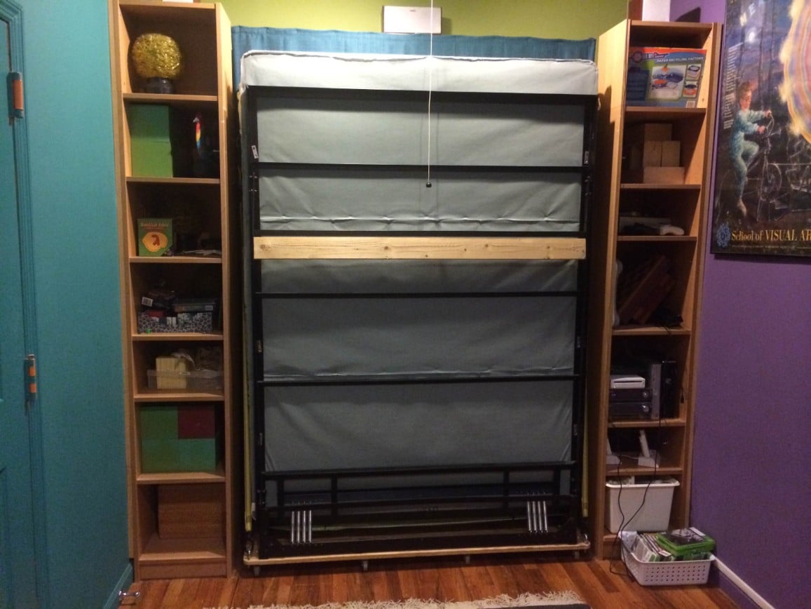BILLY Bookcases transform into Murphy Bed IKEA Hackers