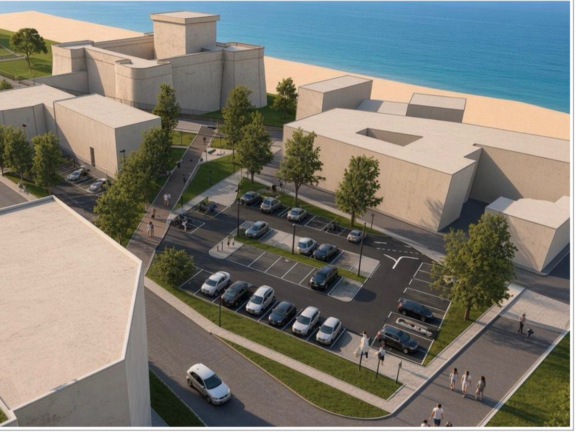 Nettuno, piazza Bruno Zevi, rendering progetto