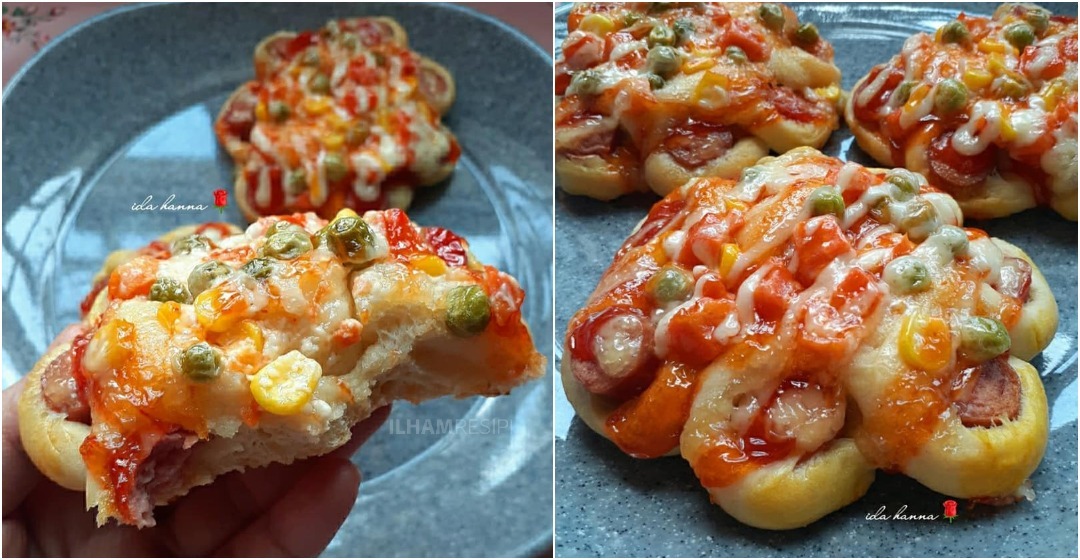 Nak buat pun senang je resepi . Cara Buat Mini Pizza Roti Sosej Yang Lembut Gebu Mudah Dan Sangat Sedap Ilhamresipi