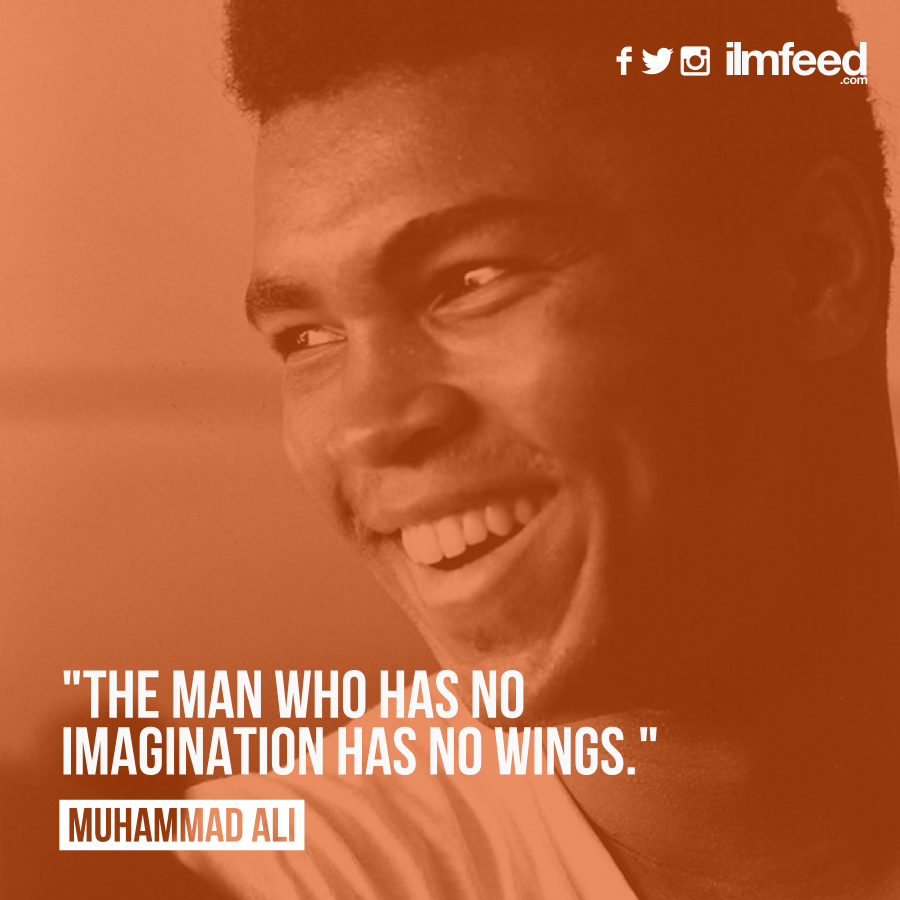 “he who is not courageous enough to take risks will accomplish nothing in life.” · on training. 9 Wise Quotes From Muhammad Ali Ilmfeed