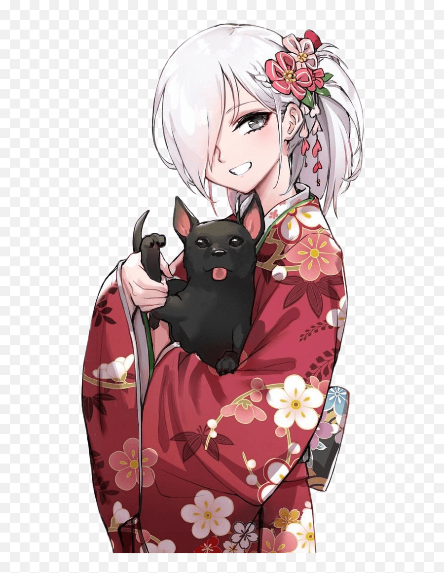 Popular And Trending Kimono Girl Stickers Picsart White Hair Anime Girl In White Kimono Emoji Girls Emoji Robe Free Emoji Png Images Emojisky Com