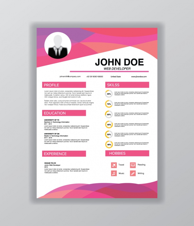 Ejemplo de curriculum creativo by mentiradeloro: Free Vector | Curriculum vitae template