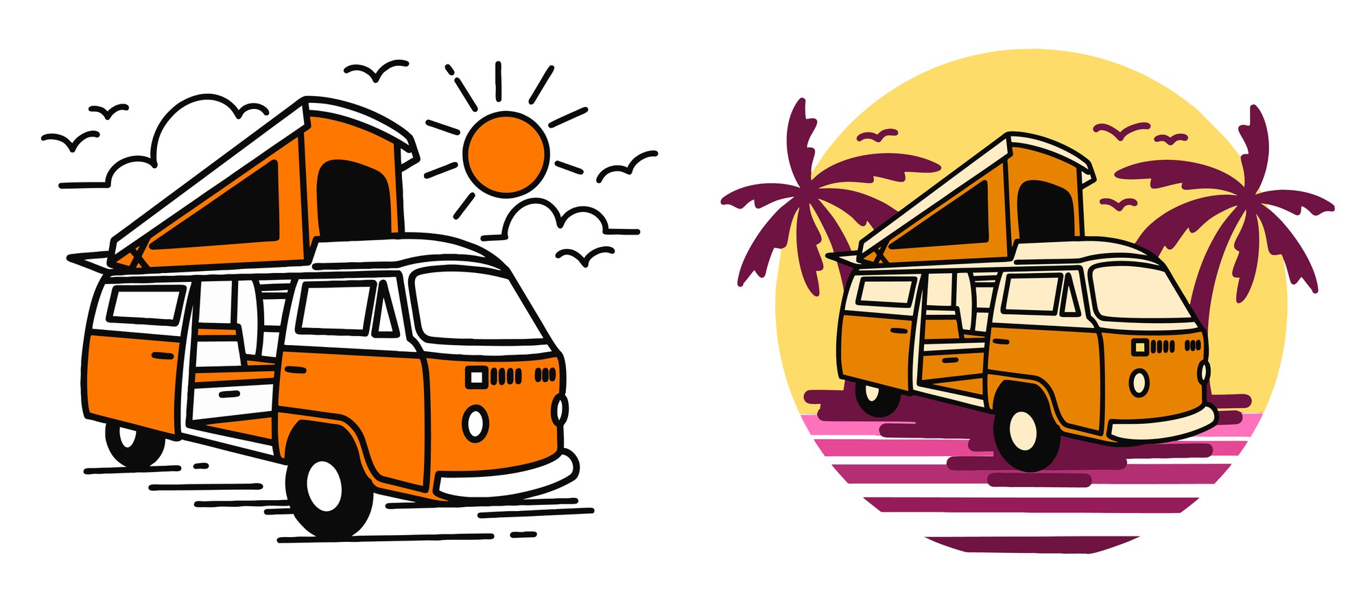 Premium Vector Van Life