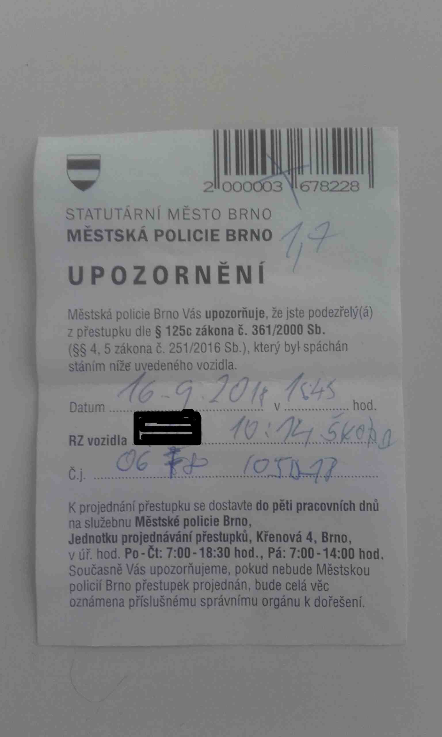 Pokuta Za Spatna Parkovani Forum Autoforum Cz