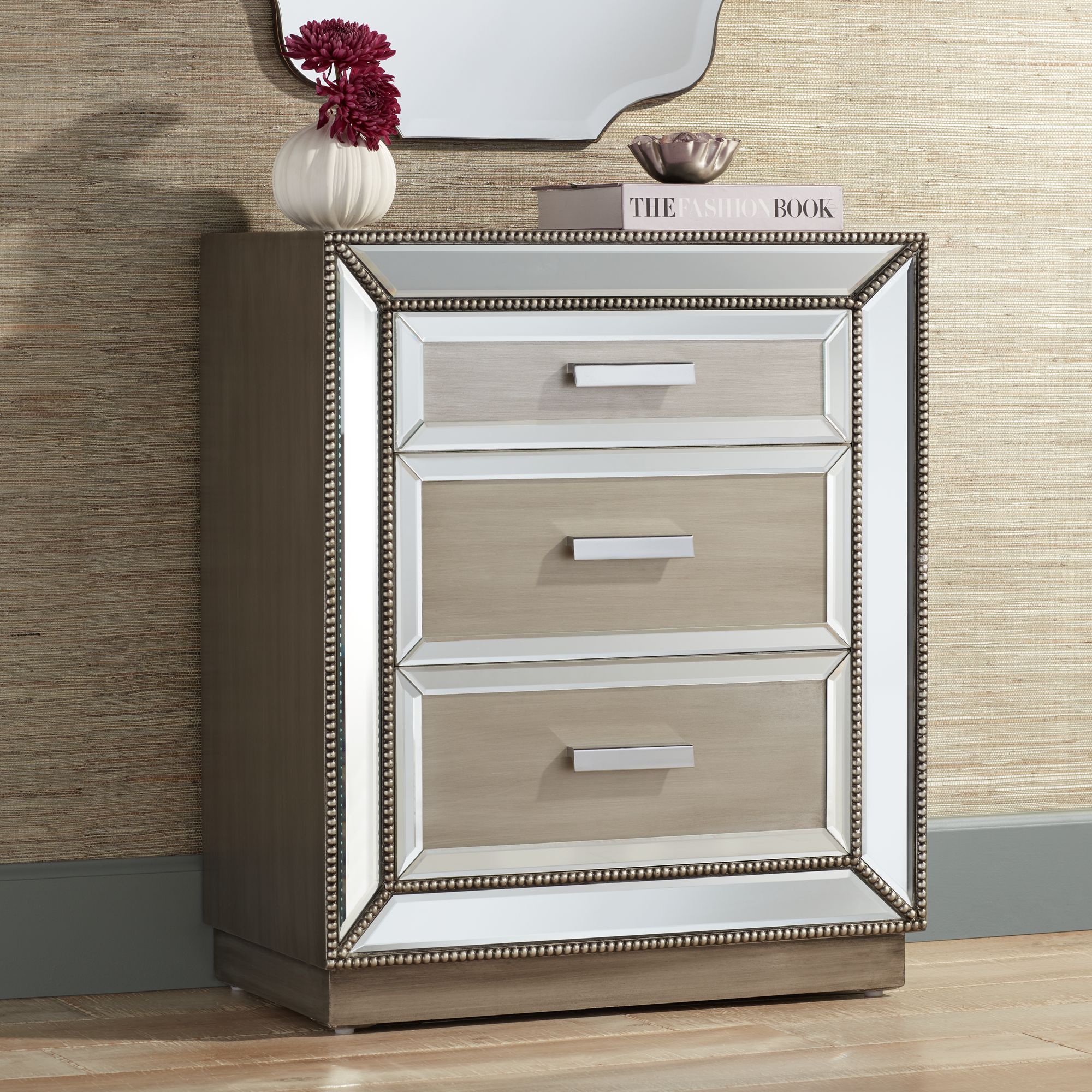 Shop accent chests in a variety of styles and designs to choose from for every budget. galena 3 drawer mirrored accent chest