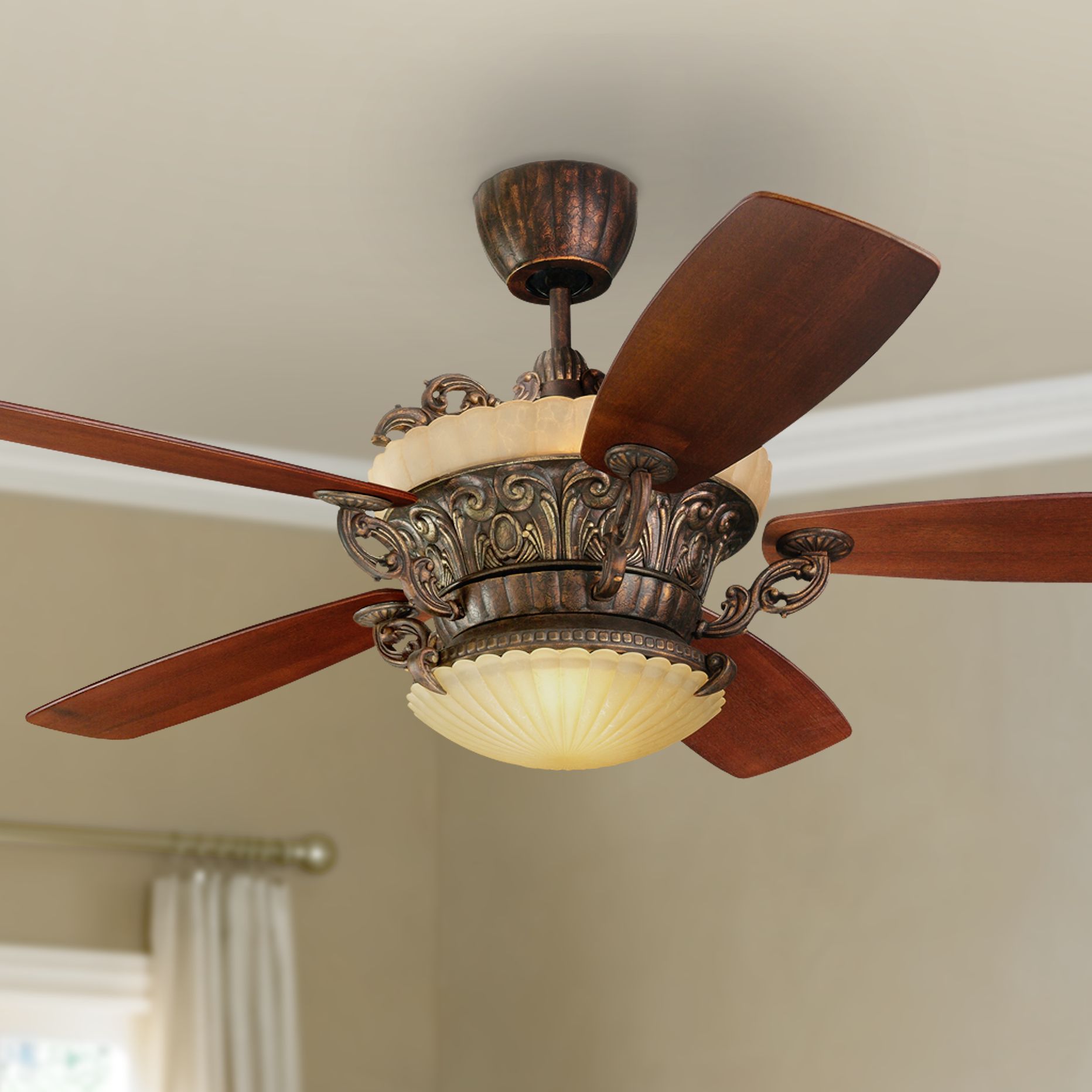 The fans were available at lowe's stores and online between may 2014 and january 2016. 56" Monte Carlo Strasburg Tuscan Bronze Ceiling Fan
