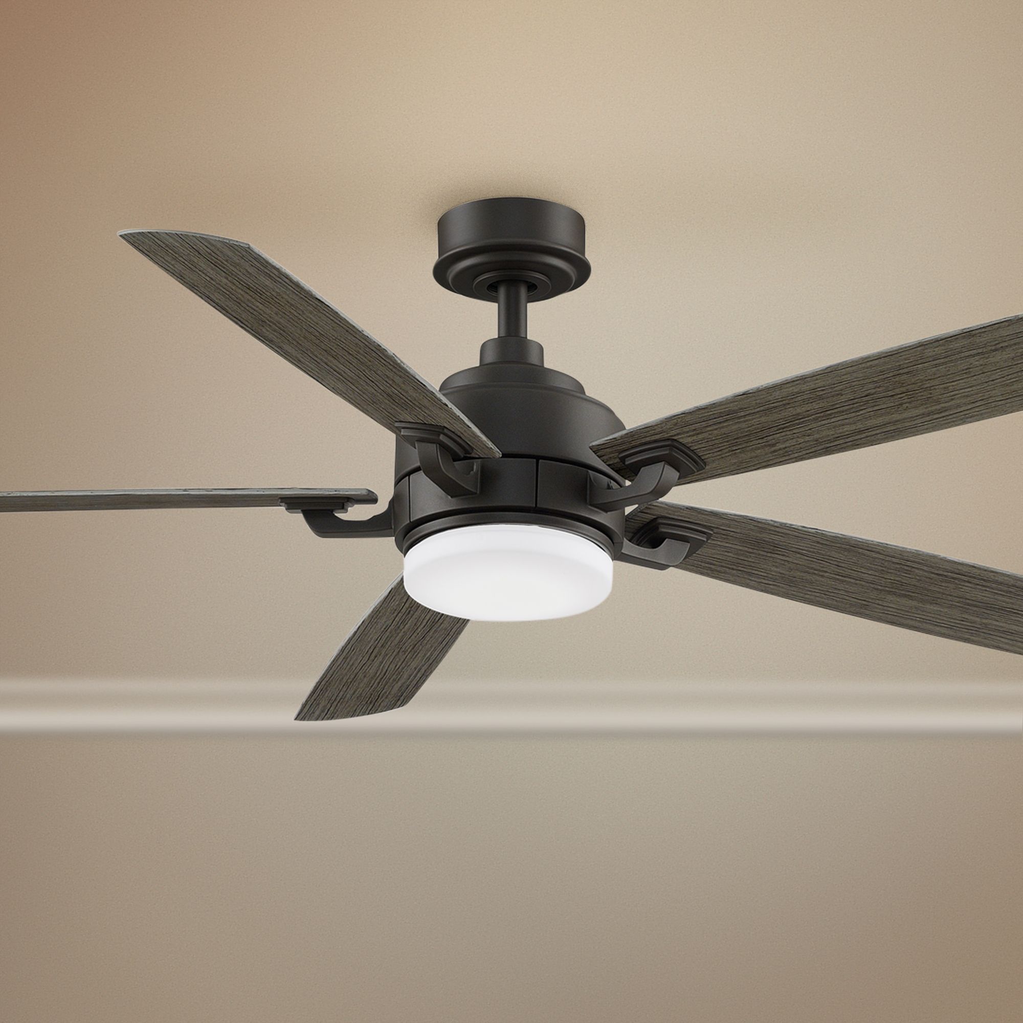 Learn how to balance a ceiling fan with simple, inexpensive methods. 52" Fanimation Benito V2 Matte Greige LED Damp Ceiling Fan