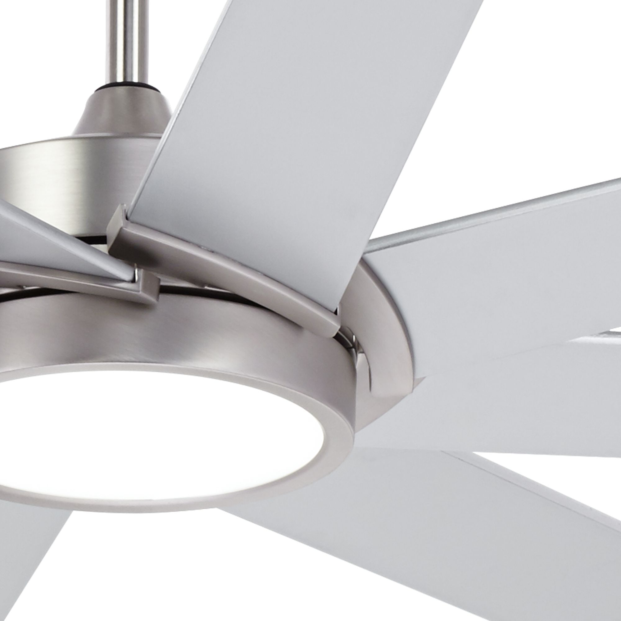 It can help keep your room cool during sweltering days while providing visual interest. 65" Destination Possini Brushed Nickel LED Ceiling Fan