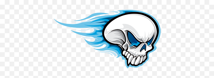Download and use it for your personal or . Printed Vinyl Racing Skull With Blue Flames Stickers Factory Automotive Decal Png Blue Flames Png Free Transparent Png Images Pngaaa Com