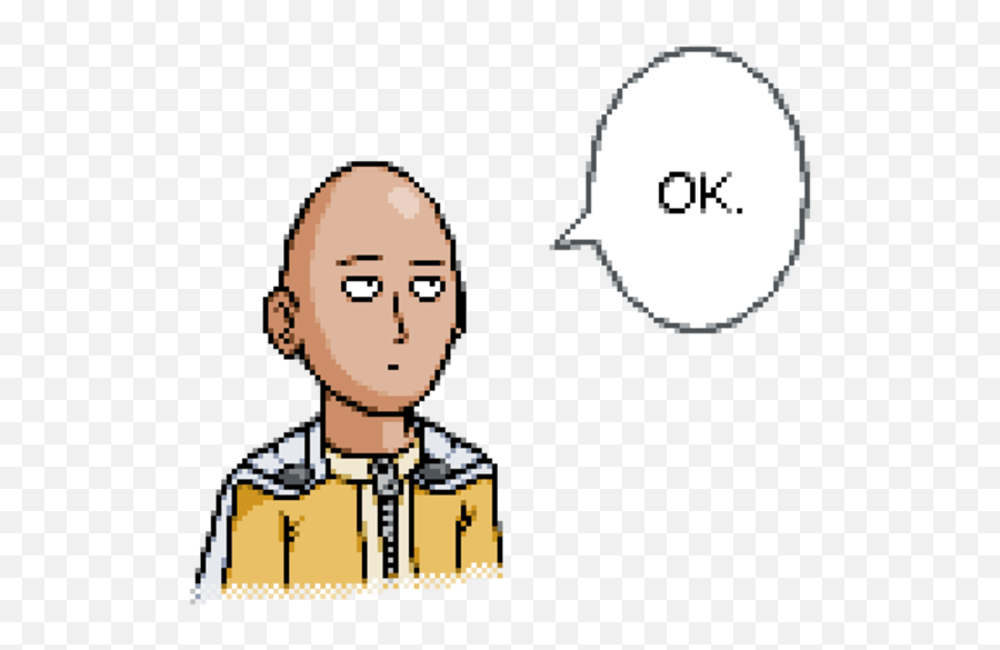 Anime meme face · saitama. Pixel Art Saitama Ok Know Your Meme One Punch Man Pixel Art Ok Png Saitama Png Free Transparent Png Images Pngaaa Com