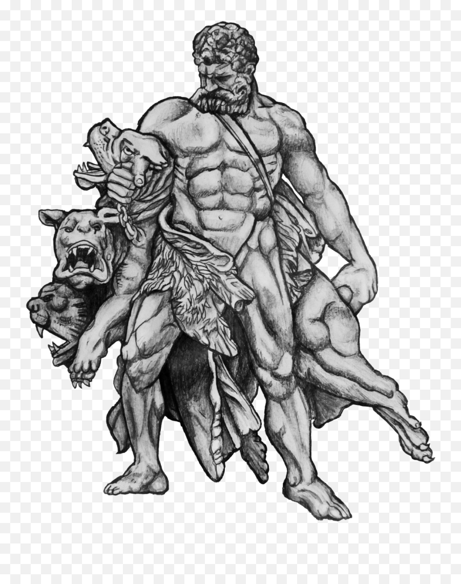 Hercules Cerberus Tattoo Design Png - Hercules Tattoo Designs,Cerberus Png - Free Transparent Png Images - Pngaaa.com 1139_x_900_png