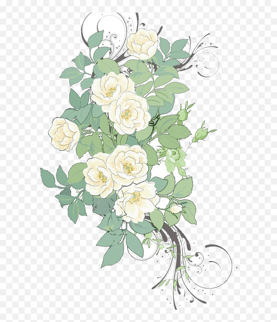 Blooming bouquet of flowers in a transparent vase with water. Flower Painting Pattern White Flower Background Png White Rose Transparent Background Free Transparent Png Images Pngaaa Com