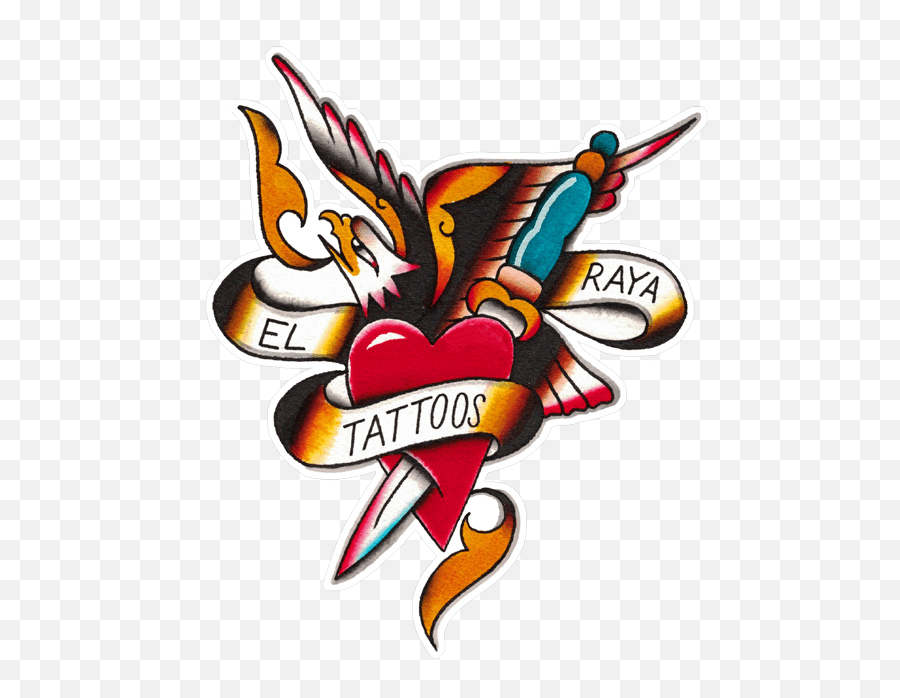 Original Traditional Tattoo Flash Faces Raya - Automotive Decal Png,Flash Logo Tattoo - Free Transparent Png Images - Pngaaa.com 698_x_900_png