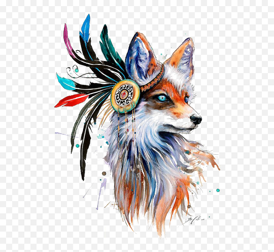 Logo - Native American Fox Tattoo Png,Red Fox Logo - Free Transparent Png Images - Pngaaa.com 827_x_900_png