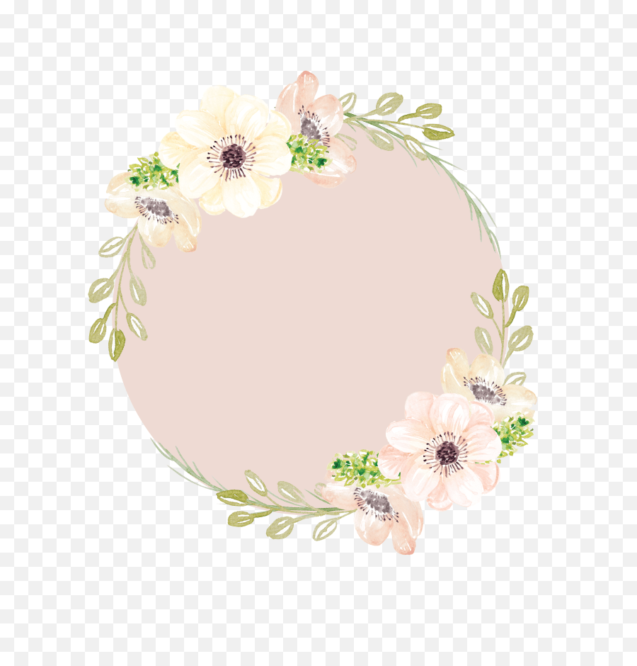 Watercolor pink floral wreath with golden circle, gold frame wreath, png file. Pink Watercolor Garlands Flowers Floral Design Png Watercolor Circle Png Free Transparent Png Images Pngaaa Com