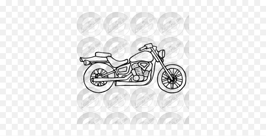 Motorcycle Outline For Classroom Therapy Use - Great Motorcycle Outline Tattoo Png,Motorcycle Clipart Png - Free Transparent Png Images - Pngaaa.com 461_x_900_png