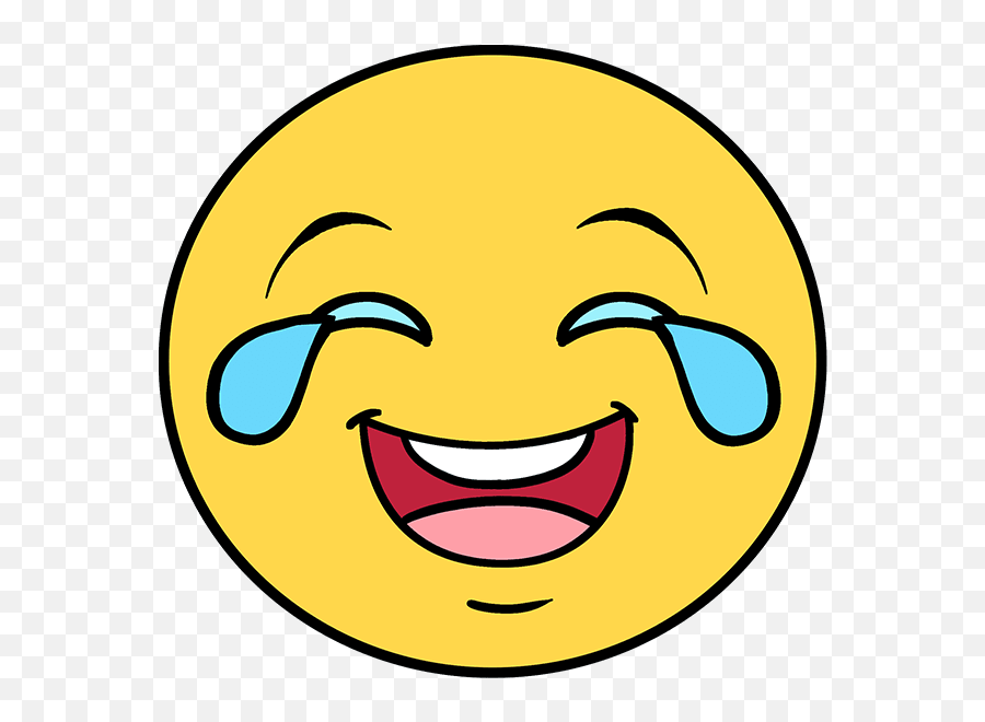 How To Draw A Crying Laughing Emoji Draw A Laughing Emoji Steps Png Laughing Emoji Transparent Free Transparent Png Images Pngaaa Com