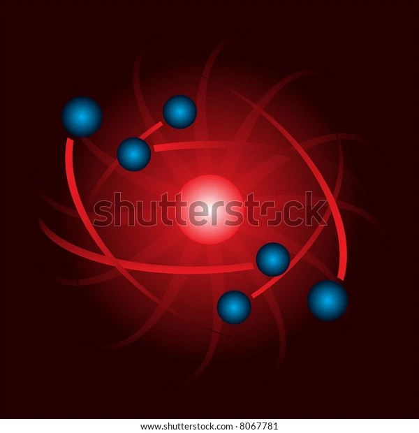 Atom Highscale Magnification Stock Vector Royalty Free 8067781