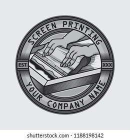 Screen Printing Logo Images Stock Photos Vectors Shutterstock