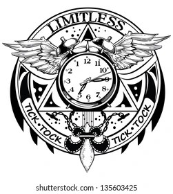 Clock Tattoo Art Images, Stock Photos & Vectors | Shutterstock 280_x_251_jpg