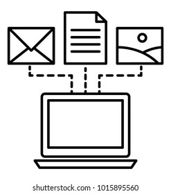 Vector icons in svg, psd, png, eps and icon font. Line Icon Data Source Database Stock Vector Royalty Free 1015895560