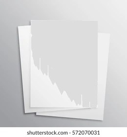 Stack of paper mockup to stylishly present your graphics for posters, flyers, illustrations, fonts, and even rough sketches and designs. Stack Of Paper Mockup Stock Vectors Images Vector Art Shutterstock