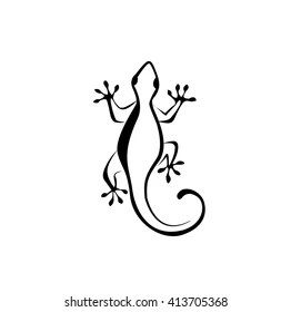 Vector Gecko Lizard Tattoo Stock Vector (Royalty Free) 413705368 280_x_262_jpg